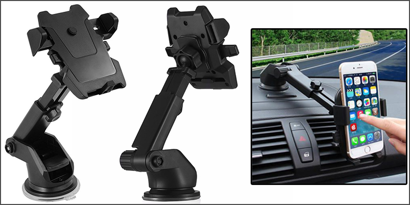 360° Universal Telescopic Car Windscreen Dashboard Holder Mount For GPS PDA Mobile Smart Phone